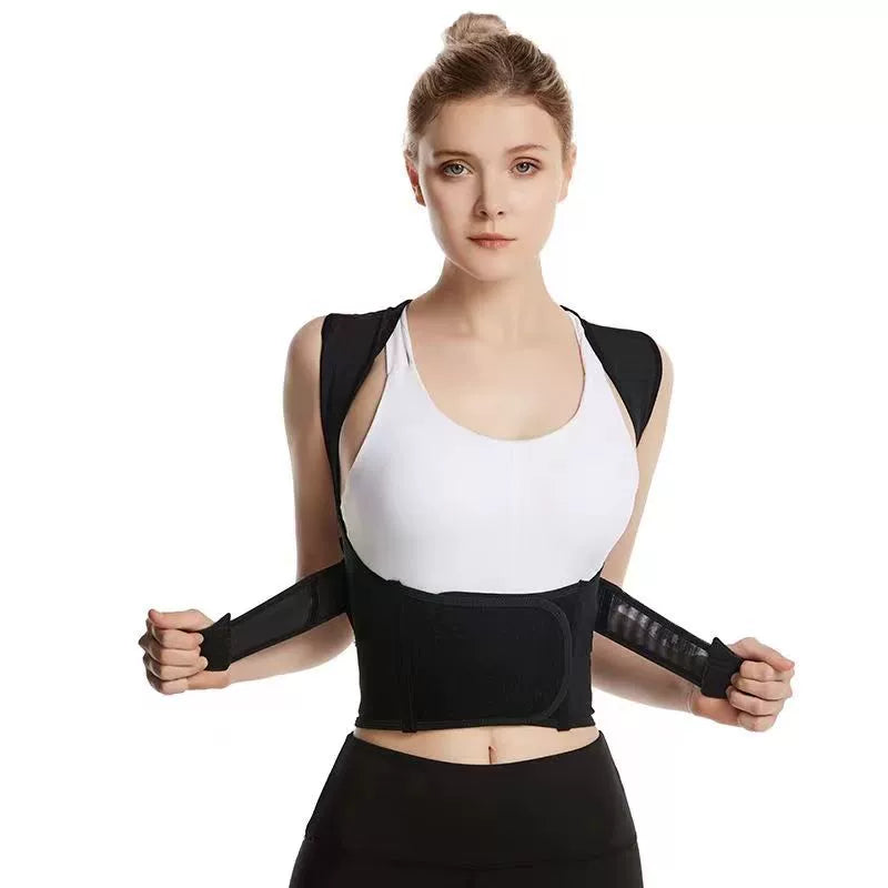 Adult Men and Women Posture Correction Belt New Kids Student Back Posture Corrector Orthotics Band Humpback Open Shoulder Straight Back Correction Chest Lift