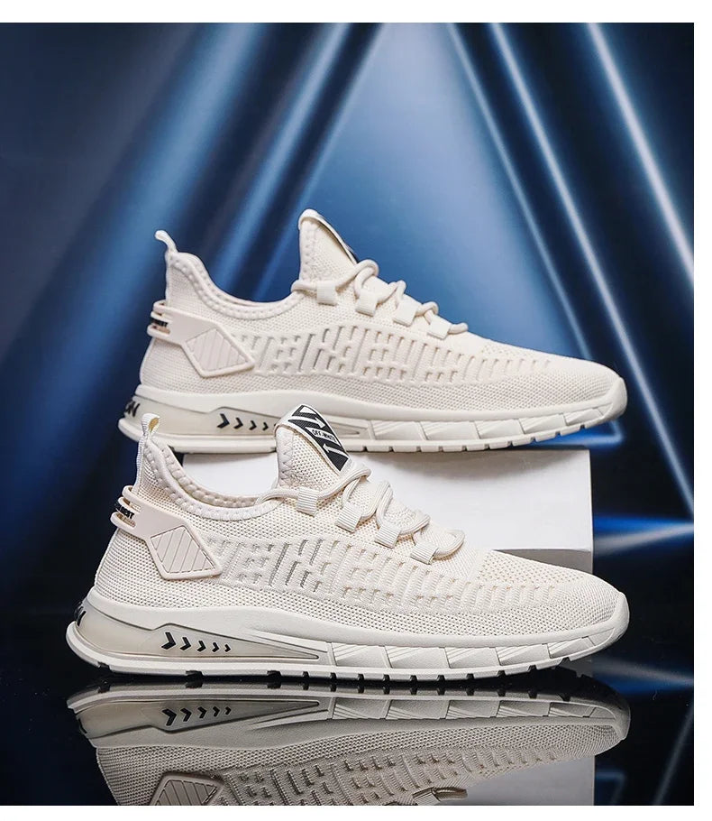 New Men's Running Shoes Fresh Breathable Outdoor Sports Shoes Large Mesh Running Shoes Sneakers Running Shoes MEN