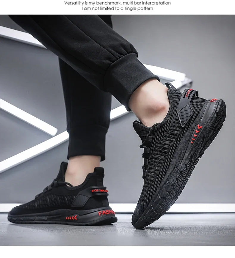 New Men's Running Shoes Fresh Breathable Outdoor Sports Shoes Large Mesh Running Shoes Sneakers Running Shoes MEN
