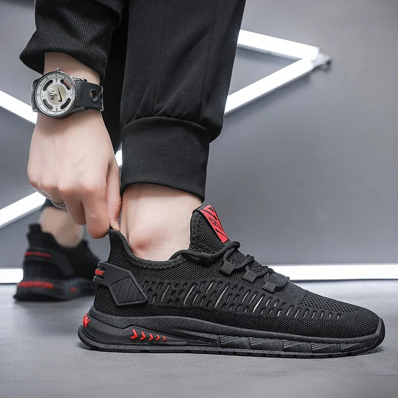 New Men's Running Shoes Fresh Breathable Outdoor Sports Shoes Large Mesh Running Shoes Sneakers Running Shoes MEN