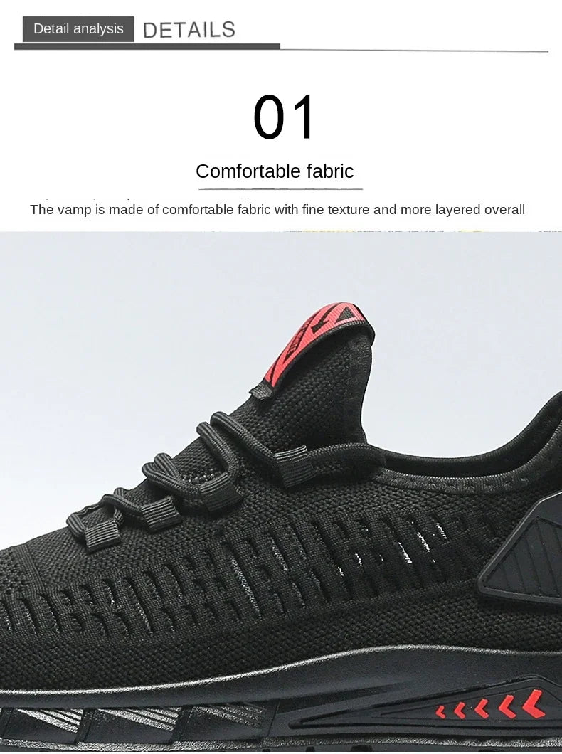 New Men's Running Shoes Fresh Breathable Outdoor Sports Shoes Large Mesh Running Shoes Sneakers Running Shoes MEN