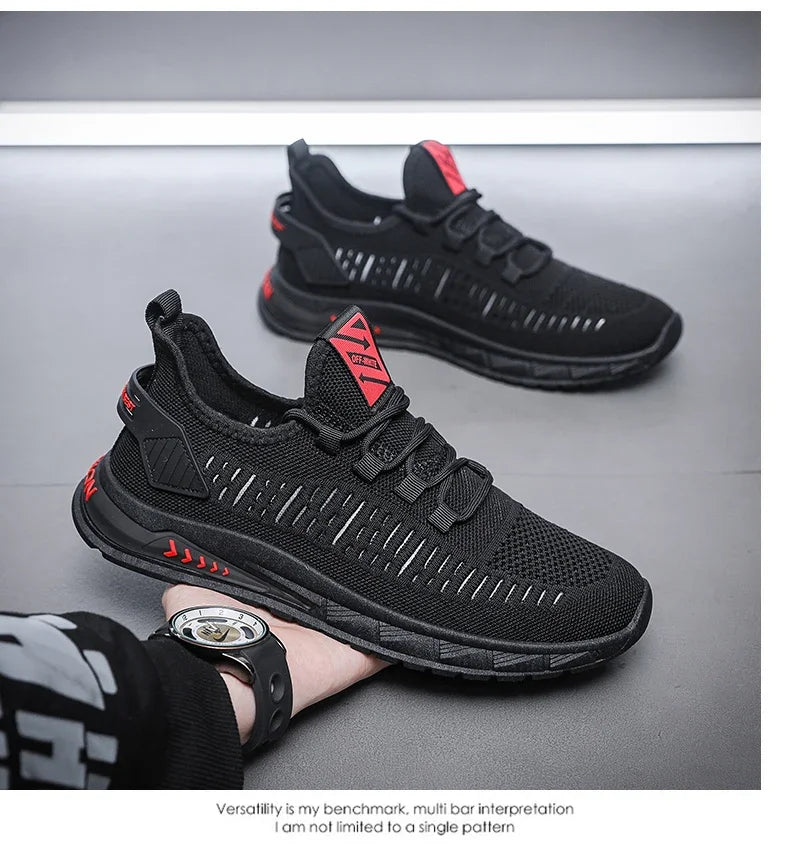New Men's Running Shoes Fresh Breathable Outdoor Sports Shoes Large Mesh Running Shoes Sneakers Running Shoes MEN