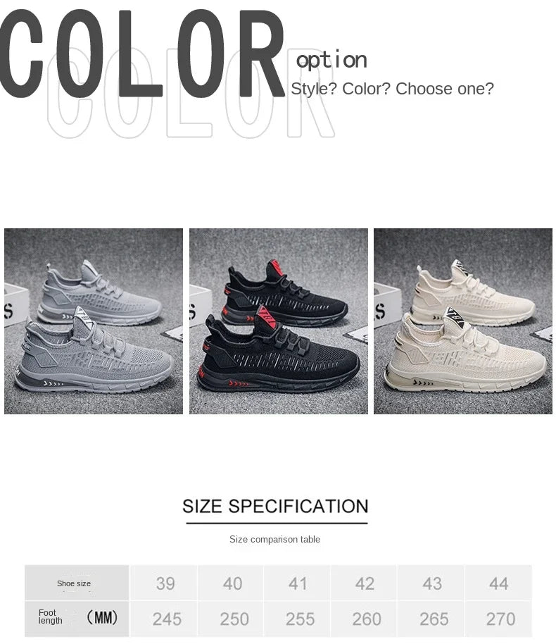 New Men's Running Shoes Fresh Breathable Outdoor Sports Shoes Large Mesh Running Shoes Sneakers Running Shoes MEN