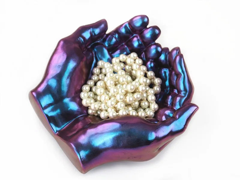 1pc Hand Plaster Mold for Resin Casting and DIY Crafts - Jewelry Storage, Candle Holder, Succulent Pot - Home Decor Gift