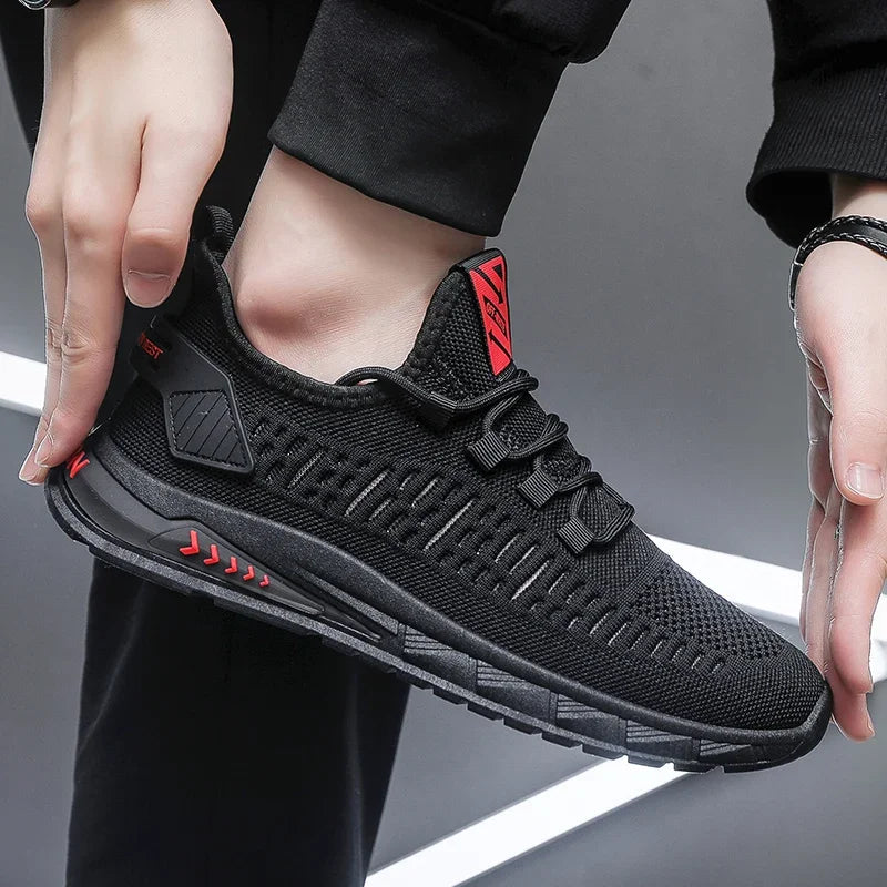 New Men's Running Shoes Fresh Breathable Outdoor Sports Shoes Large Mesh Running Shoes Sneakers Running Shoes MEN