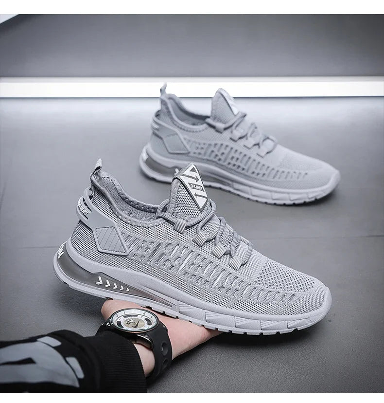 New Men's Running Shoes Fresh Breathable Outdoor Sports Shoes Large Mesh Running Shoes Sneakers Running Shoes MEN