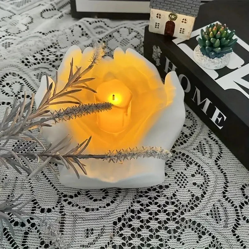 1pc Hand Plaster Mold for Resin Casting and DIY Crafts - Jewelry Storage, Candle Holder, Succulent Pot - Home Decor Gift