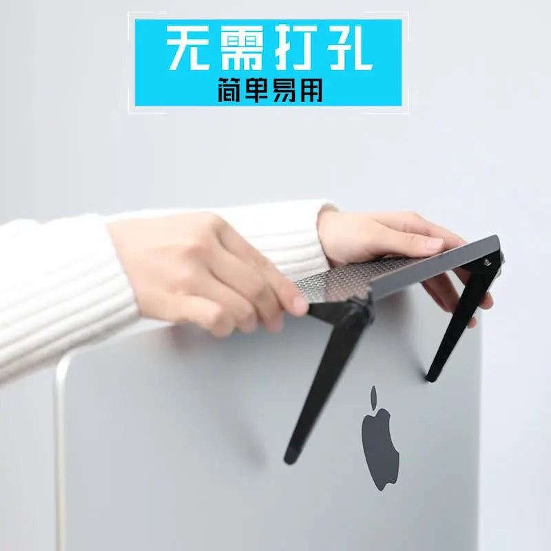 Adjustable TV Screen Top Shelf Rack Holder Computer Monitor Desktop Screen Top Shelf TV Buddy Organizer Home Office Storage Rack