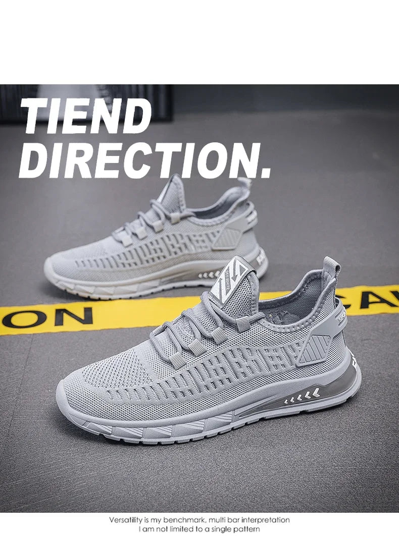 New Men's Running Shoes Fresh Breathable Outdoor Sports Shoes Large Mesh Running Shoes Sneakers Running Shoes MEN