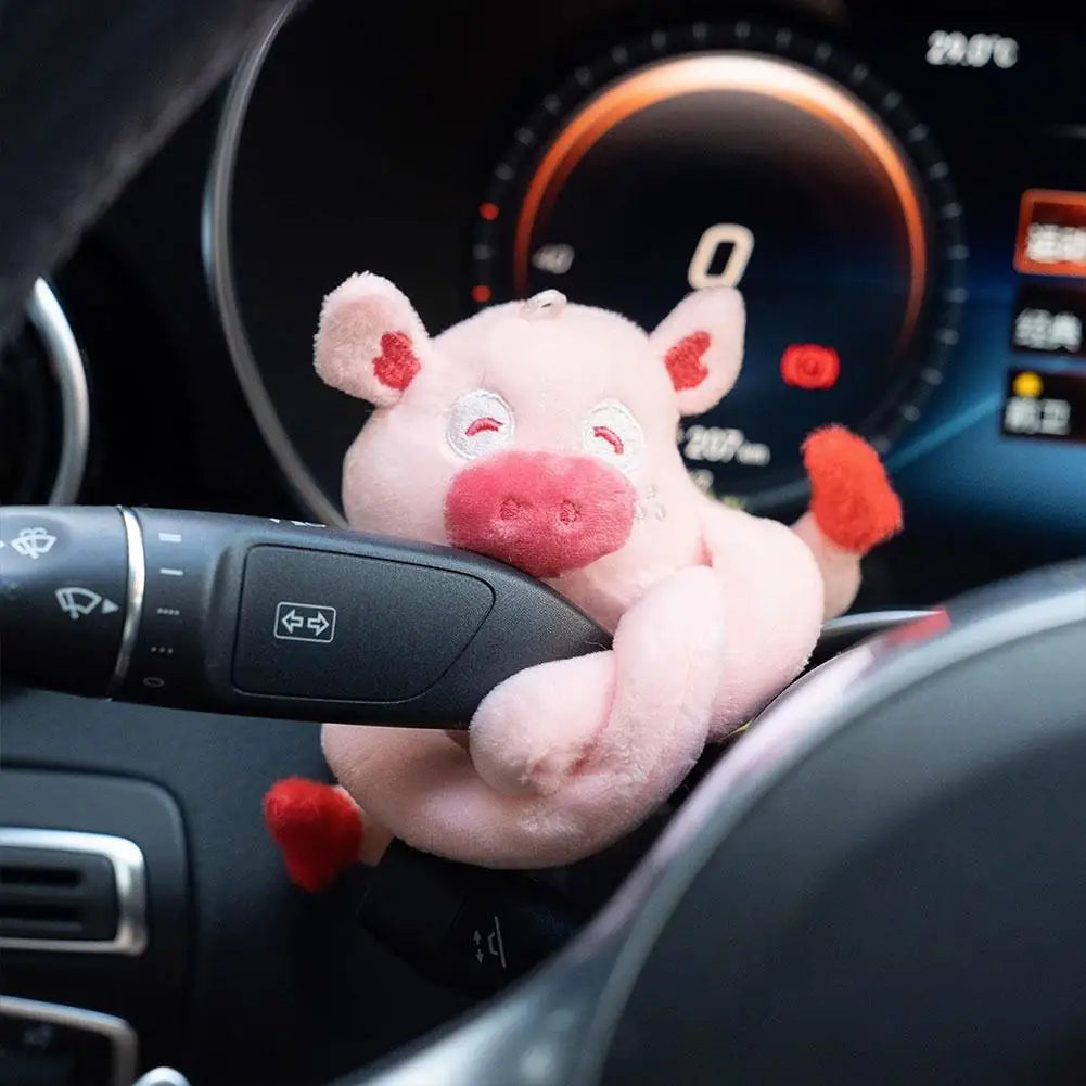 Cute Puppy Car Windshield Wiper Decorations Interior Plush Doll Creative Gift Shoulder Pads Car Interior Decoration Accessories